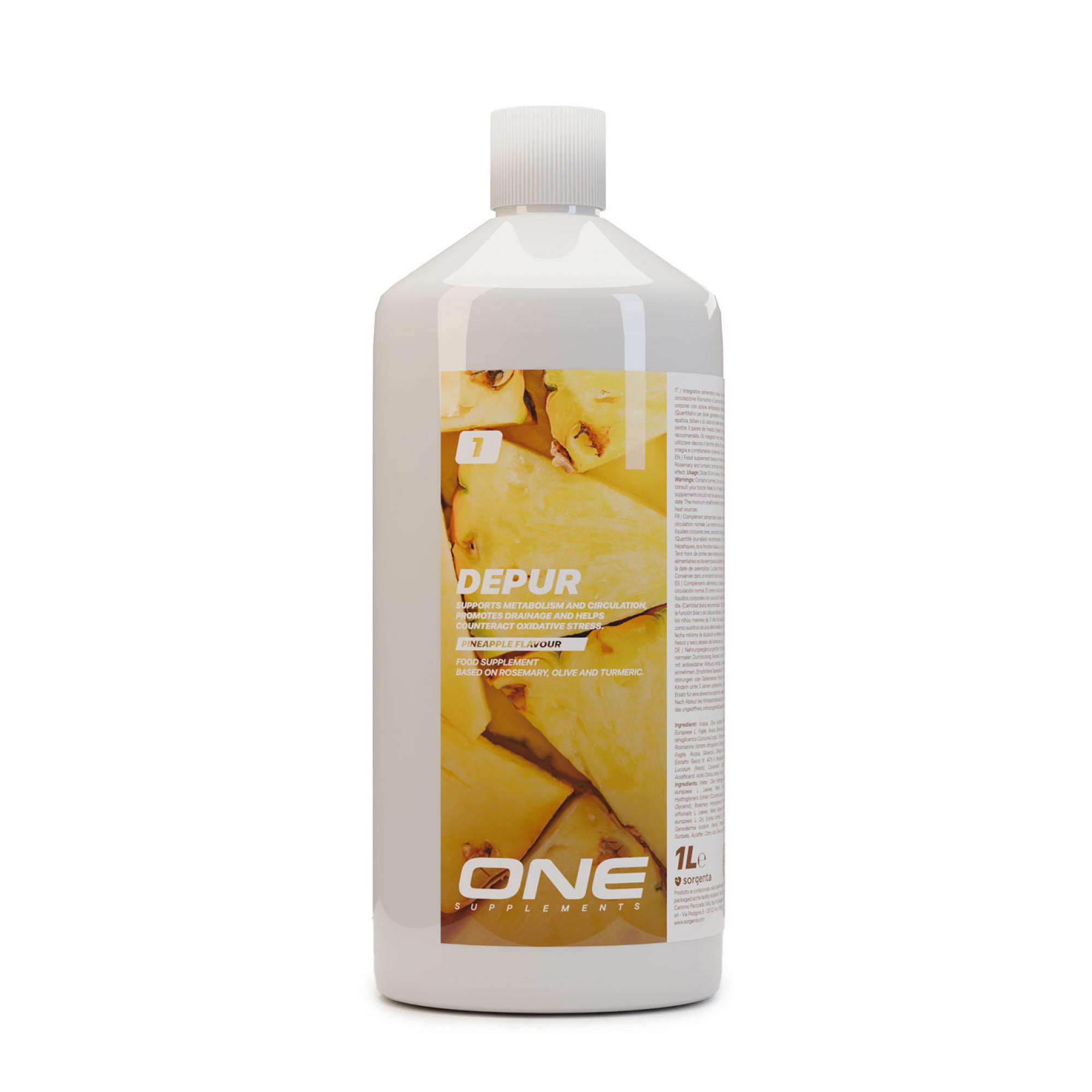 Depur Piña 1 L – Bebida con Piña, Romero, Oliva, Cúrcuma y Miel